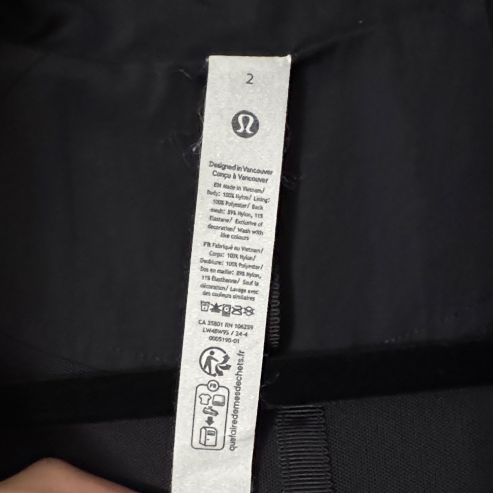 Lululemon Always Effortless Jacket coat LONG rain windbreaker Black size 2 - Picture 11 of 12